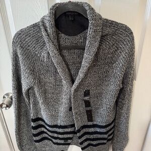 Men’s Gray Cardigan Sweater (Small) | Banana Republic